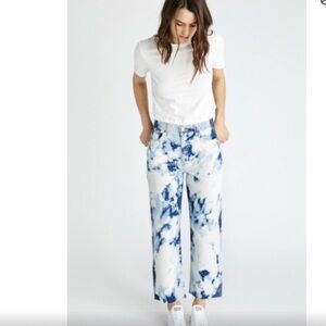 Etica blue and White Tie-Dye Jeans
